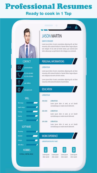 Resume Builder - CV Maker Screenshot 1 - AppWisp.com Resume Builder - CV Maker Screenshot 1 - AppWisp.com
