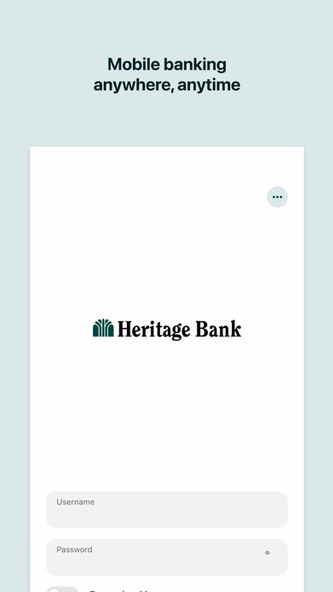 Heritage Bank Digital Screenshot 1 - AppWisp.com Heritage Bank Digital Screenshot 1 - AppWisp.com