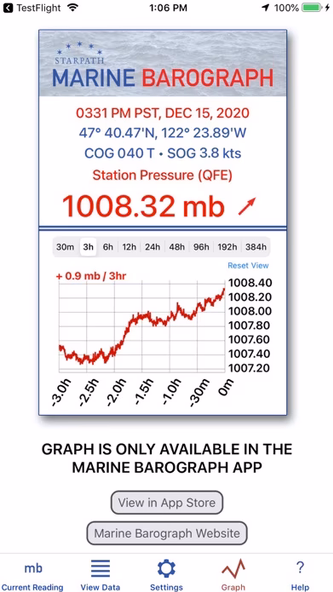 Marine Barometer Screenshot 4 - AppWisp.com Marine Barometer Screenshot 4 - AppWisp.com