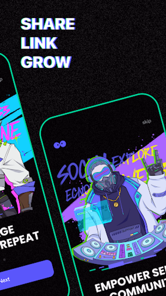 Pop Social: Web3 Create & Earn Screenshot 2 - AppWisp.com Pop Social: Web3 Create & Earn Screenshot 2 - AppWisp.com