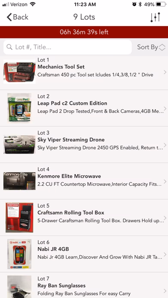 BB's Online Auction Screenshot 1 - AppWisp.com BB's Online Auction Screenshot 1 - AppWisp.com