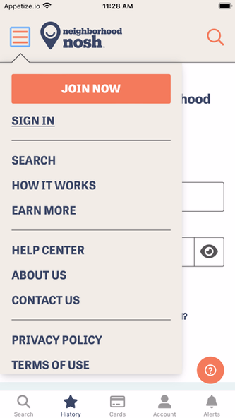 Neighborhood Nosh Screenshot 3 - AppWisp.com Neighborhood Nosh Screenshot 3 - AppWisp.com