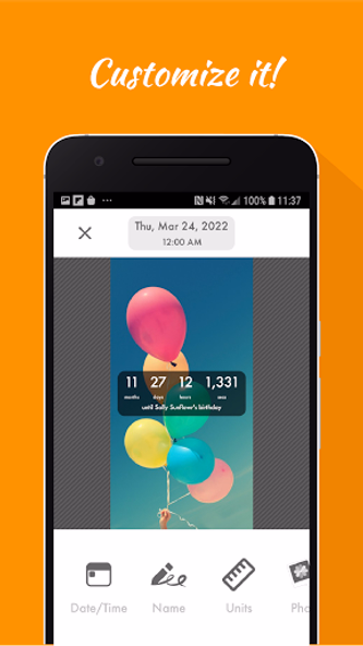 Birthday Countdown Widget Screenshot 2 - AppWisp.com Birthday Countdown Widget Screenshot 2 - AppWisp.com