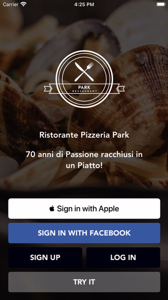 Ristorante Pizzeria Park Screenshot 1 - AppWisp.com Ristorante Pizzeria Park Screenshot 1 - AppWisp.com