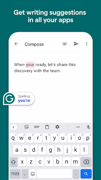 Grammarly-AI Writing Assistant Screenshot 2 - AppWisp.com Grammarly-AI Writing Assistant Screenshot 2 - AppWisp.com