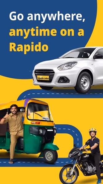 Rapido: Bike-Taxi, Auto & Cabs Screenshot 1 - AppWisp.com Rapido: Bike-Taxi, Auto & Cabs Screenshot 1 - AppWisp.com