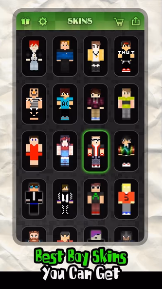 Boy Skin.s Creator for PE - Pixel Texture Simulator & Exporter for Mine.craft Pocket Edition Lite Screenshot 2 - AppWisp.com Boy Skin.s Creator for PE - Pixel Texture Simulator & Exporter for Mine.craft Pocket Edition Lite Screenshot 2 - AppWisp.com