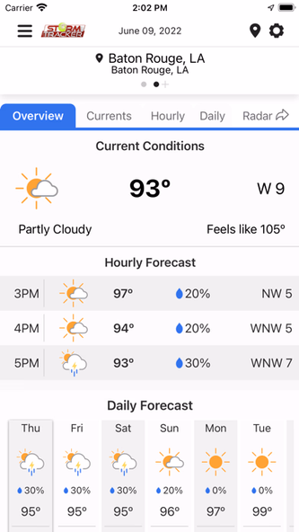 WGMB WVLA Louisiana1st Weather Screenshot 2 - AppWisp.com WGMB WVLA Louisiana1st Weather Screenshot 2 - AppWisp.com