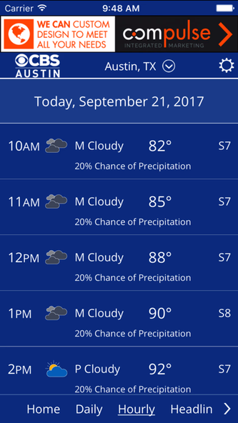 CBS Austin WX Screenshot 4 - AppWisp.com CBS Austin WX Screenshot 4 - AppWisp.com