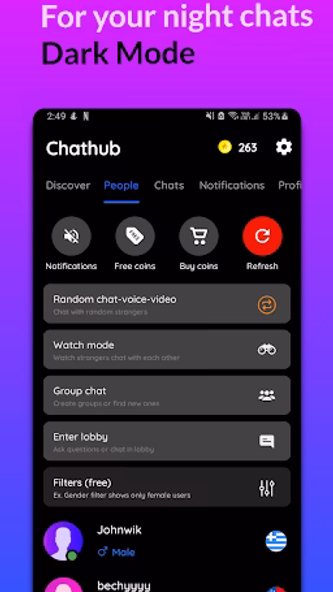 ChatHub Lite Chat Anonymously Screenshot 1 - AppWisp.com ChatHub Lite Chat Anonymously Screenshot 1 - AppWisp.com