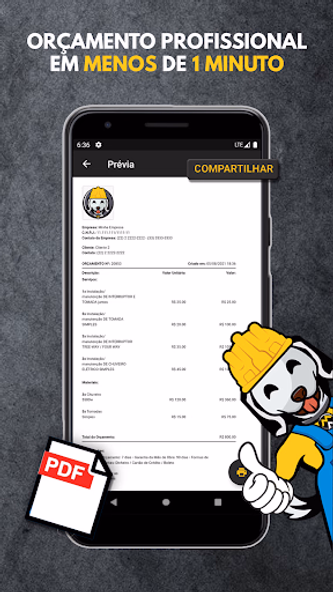 Orçamento de Serviços Fácil MA Screenshot 4 - AppWisp.com Orçamento de Serviços Fácil MA Screenshot 4 - AppWisp.com