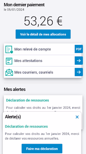 Caf - Mon Compte Screenshot 1 - AppWisp.com Caf - Mon Compte Screenshot 1 - AppWisp.com