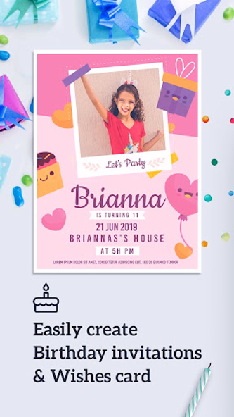 Birthday Invitation Card Maker Screenshot 1 - AppWisp.com Birthday Invitation Card Maker Screenshot 1 - AppWisp.com