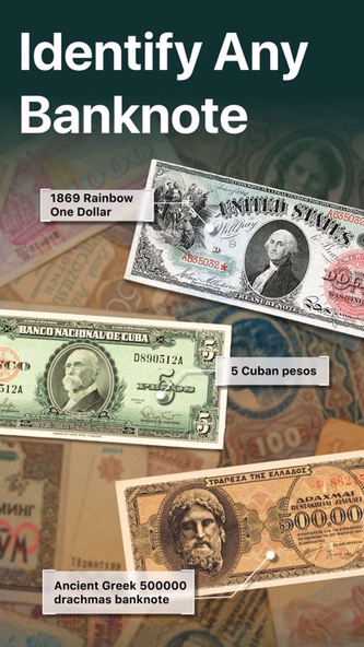 NoteSnap: Banknote Identifier Screenshot 1 - AppWisp.com NoteSnap: Banknote Identifier Screenshot 1 - AppWisp.com