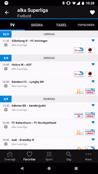 TVsporten.dk sport i TV Screenshot 3 - AppWisp.com TVsporten.dk sport i TV Screenshot 3 - AppWisp.com
