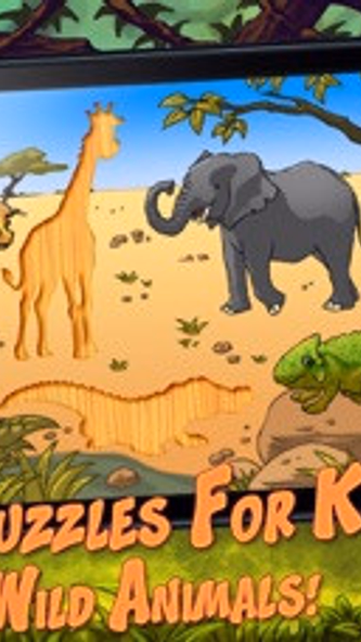 Free Wild Animal Puzzles for Kids and Toddlers Screenshot 1 - AppWisp.com