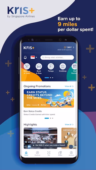 Kris+ by Singapore Airlines Screenshot 1 - AppWisp.com Kris+ by Singapore Airlines Screenshot 1 - AppWisp.com