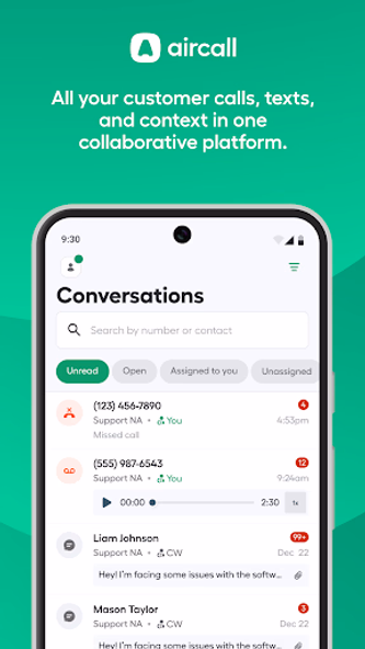 Aircall Screenshot 1 - AppWisp.com Aircall Screenshot 1 - AppWisp.com