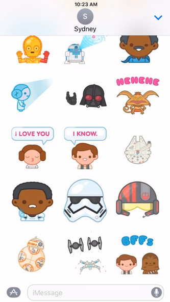 Star Wars Stickers Screenshot 4 - AppWisp.com Star Wars Stickers Screenshot 4 - AppWisp.com