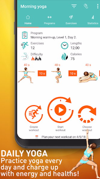 Yoga daily workout-Morning Screenshot 1 - AppWisp.com Yoga daily workout-Morning Screenshot 1 - AppWisp.com