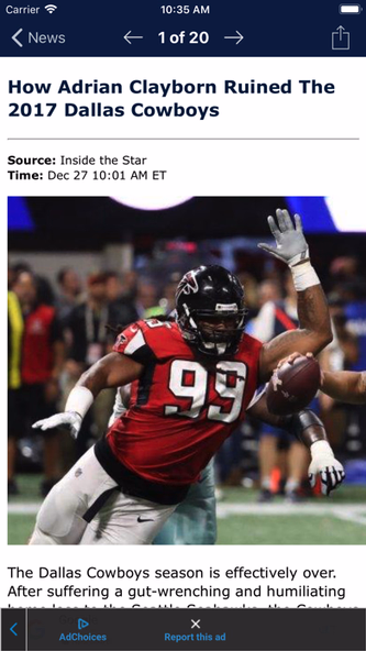 Football News - NFL edition Screenshot 3 - AppWisp.com Football News - NFL edition Screenshot 3 - AppWisp.com