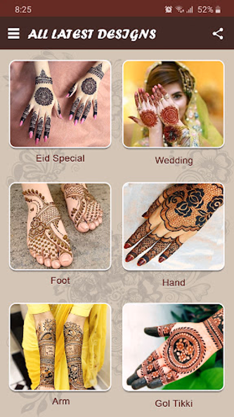 Offline Mehndi Designs Screenshot 3 - AppWisp.com Offline Mehndi Designs Screenshot 3 - AppWisp.com