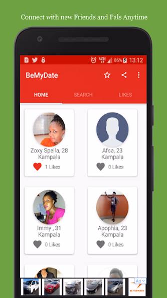 BeMyDate Uganda - Dating App Screenshot 2 - AppWisp.com BeMyDate Uganda - Dating App Screenshot 2 - AppWisp.com