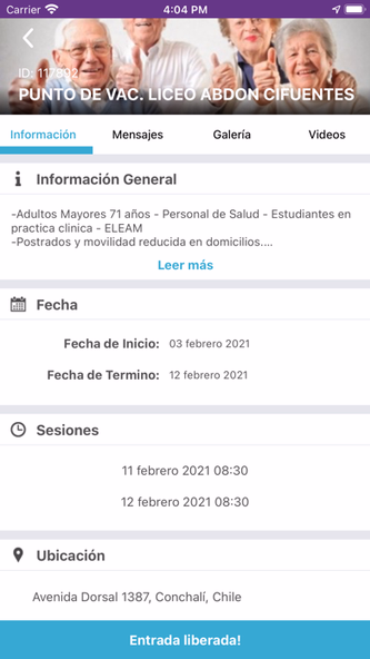 Salud Conchali Screenshot 3 - AppWisp.com Salud Conchali Screenshot 3 - AppWisp.com
