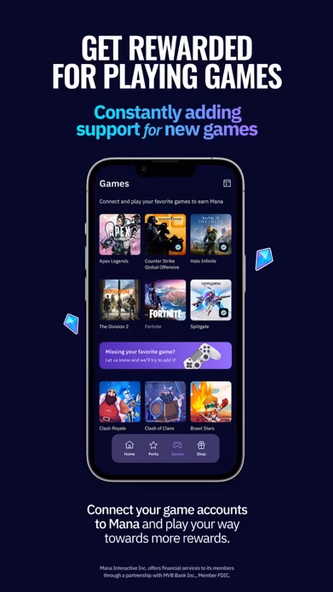 Mana - Finance for Gamers Screenshot 4 - AppWisp.com Mana - Finance for Gamers Screenshot 4 - AppWisp.com