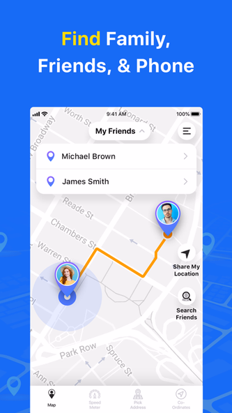 GPS App - Find family, friends Screenshot 1 - AppWisp.com GPS App - Find family, friends Screenshot 1 - AppWisp.com