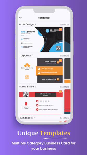 Business Card & Poster Maker Screenshot 1 - AppWisp.com Business Card & Poster Maker Screenshot 1 - AppWisp.com