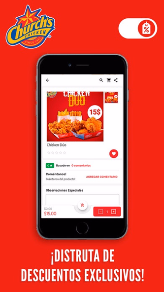 Church´s Chicken Screenshot 3 - AppWisp.com Church´s Chicken Screenshot 3 - AppWisp.com