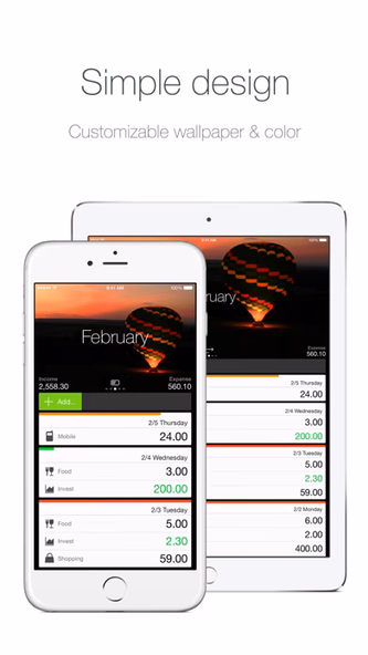 Money - Track easily Screenshot 1 - AppWisp.com Money - Track easily Screenshot 1 - AppWisp.com