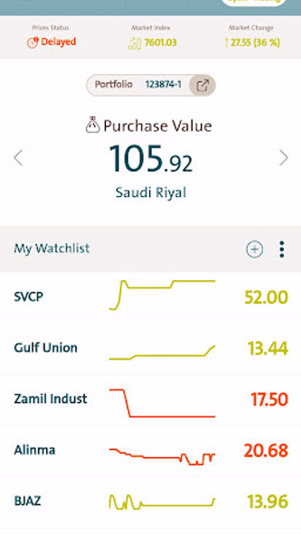 Alinma Tadawul Screenshot 1 - AppWisp.com Alinma Tadawul Screenshot 1 - AppWisp.com