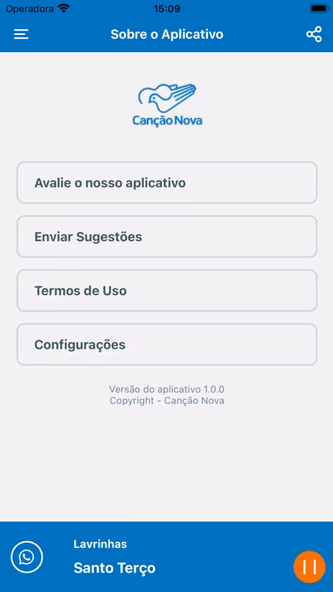 Rádio Canção Nova Screenshot 1 - AppWisp.com Rádio Canção Nova Screenshot 1 - AppWisp.com