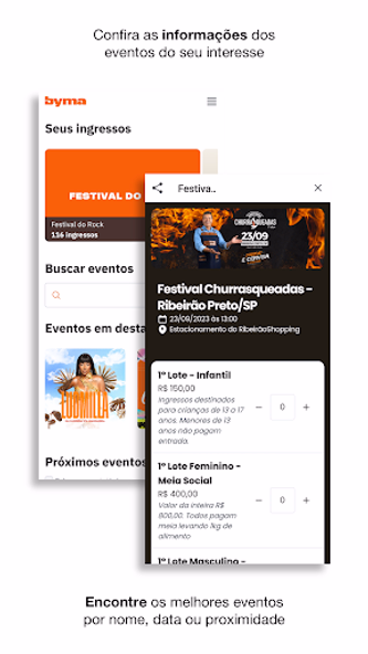 Byma - Ingressos para eventos Screenshot 2 - AppWisp.com Byma - Ingressos para eventos Screenshot 2 - AppWisp.com