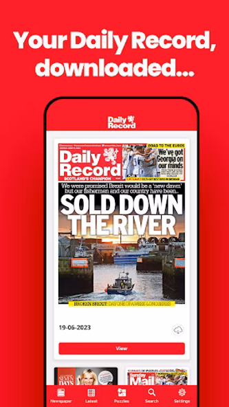 Daily Record Newspaper Screenshot 1 - AppWisp.com Daily Record Newspaper Screenshot 1 - AppWisp.com