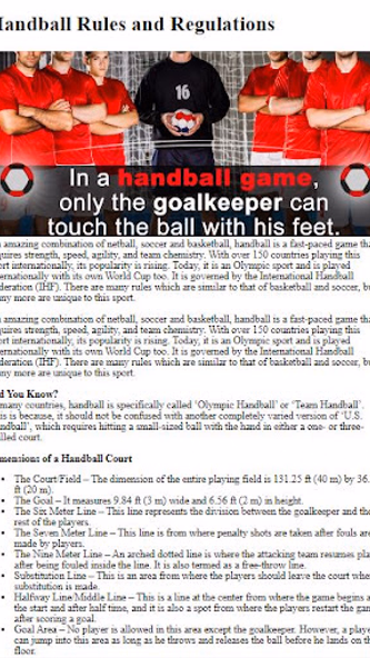 How to Play Handball Screenshot 4 - AppWisp.com How to Play Handball Screenshot 4 - AppWisp.com