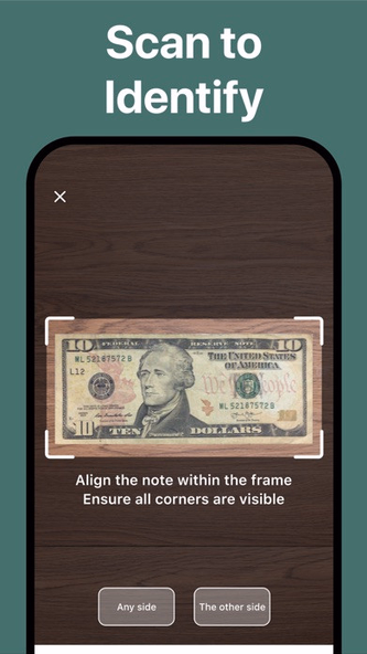 NoteSnap: Banknote Identifier Screenshot 2 - AppWisp.com NoteSnap: Banknote Identifier Screenshot 2 - AppWisp.com
