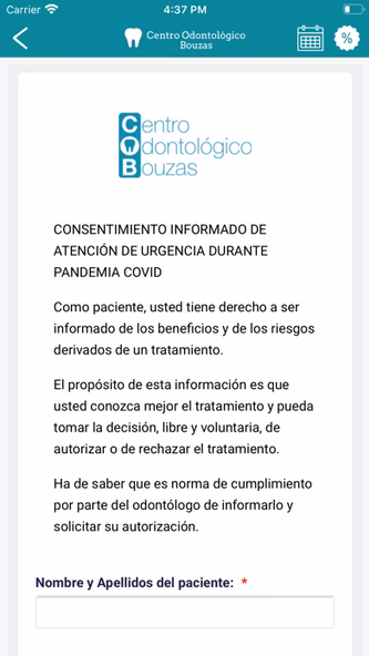 Centro Odontológico Bouzas Screenshot 2 - AppWisp.com Centro Odontológico Bouzas Screenshot 2 - AppWisp.com