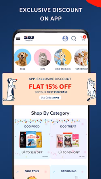 Zigly - Pet Store & Grooming Screenshot 1 - AppWisp.com Zigly - Pet Store & Grooming Screenshot 1 - AppWisp.com