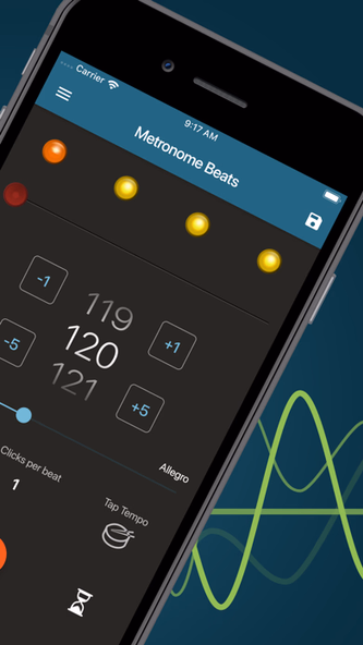 Metronome beats: BPM counter Screenshot 2 - AppWisp.com Metronome beats: BPM counter Screenshot 2 - AppWisp.com