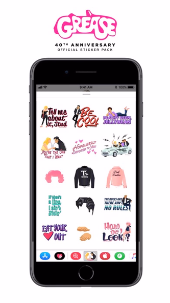 Official Grease Stickers Screenshot 1 - AppWisp.com Official Grease Stickers Screenshot 1 - AppWisp.com