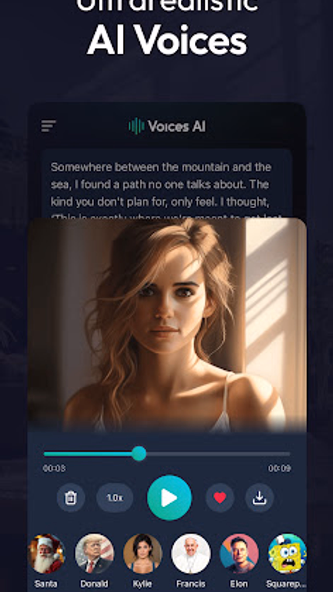 Voices: Voice Changer AI Screenshot 2 - AppWisp.com Voices: Voice Changer AI Screenshot 2 - AppWisp.com