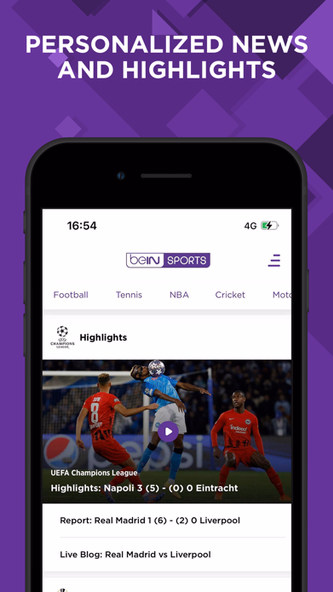 beIN SPORTS Screenshot 2 - AppWisp.com beIN SPORTS Screenshot 2 - AppWisp.com