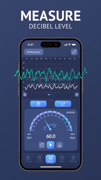 Decibel Meter:X Sound Detector Screenshot 1 - AppWisp.com Decibel Meter:X Sound Detector Screenshot 1 - AppWisp.com