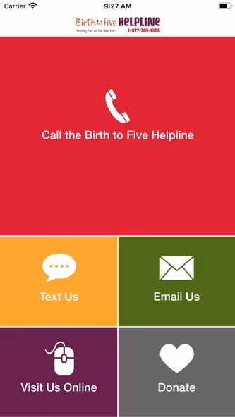 Birth to Five Helpline Screenshot 2 - AppWisp.com Birth to Five Helpline Screenshot 2 - AppWisp.com