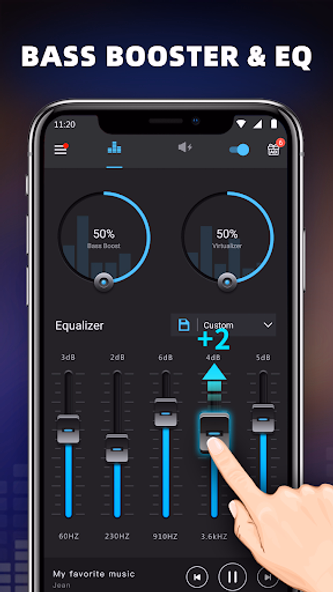 Bass Booster & Equalizer Screenshot 1 - AppWisp.com Bass Booster & Equalizer Screenshot 1 - AppWisp.com