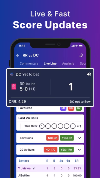 CricScore : Live Score & News Screenshot 4 - AppWisp.com CricScore : Live Score & News Screenshot 4 - AppWisp.com