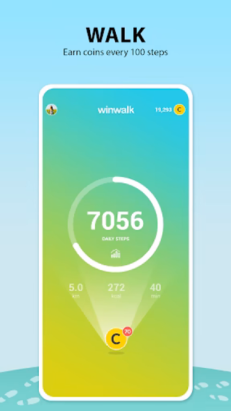 Winwalk - it pays to walk Screenshot 1 - AppWisp.com Winwalk - it pays to walk Screenshot 1 - AppWisp.com